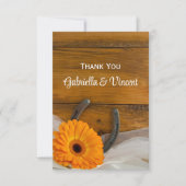 デイジーとホースシューウェスタン結婚ズ・サンキュー サンキューカード (正面)
