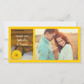 デイジーとホースシューウェスタン結婚バーンズサンキュー サンキューカード (正面)