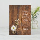 デイジーとホースビットカントリーウェスタンバースデーパーティー 招待状 (スタンド正面)