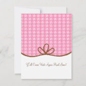 デイジーとラッソ女性のカーボーイ起動 招待状 (裏面)