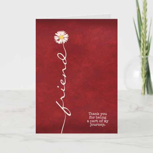 デイジーとラディバグの友感謝してい人用 カード (正面)