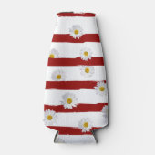 デイジーとレッドストライプクーラーボックス ボトルクーラー (正面)