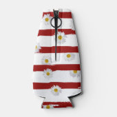 デイジーとレッドストライプクーラーボックス ボトルクーラー (裏面)