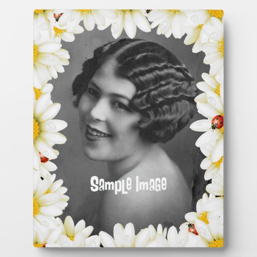 デイジーとレディーバグアートフレームプラーク フォトプラーク (正面)