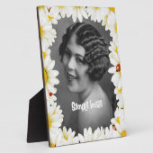 デイジーとレディーバグアートフレームプラーク フォトプラーク (側面)