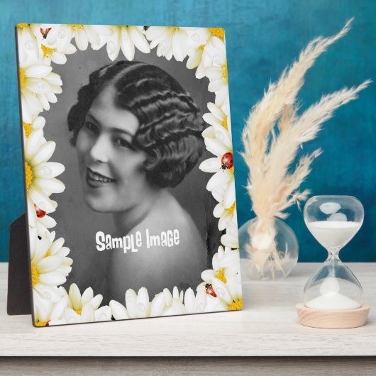 デイジーとレディーバグアートフレームプラーク フォトプラーク (側面)