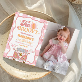 デイジーとレトロヴァンツーグルーヴィー第2バースデーフォト 招待状