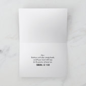 デイジーと小さな女の子の感動的引用文 カード (内部)