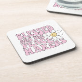 デイジーと平和を作る人のスローガン コースター (左側)