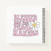 デイジーと平和を作る人のスローガン ノートブック (裏面)