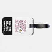 デイジーと平和を作る人のスローガン ラゲッジタグ (裏面横)