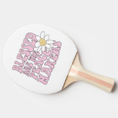 デイジーと平和を作る人のスローガン 卓球ラケット (横)