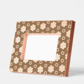 デイジーと水玉模様レーザーエッチング写真フレーム レーザー彫刻フレーム (左)