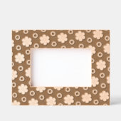 デイジーと水玉模様レーザーエッチング写真フレーム レーザー彫刻フレーム (正面)