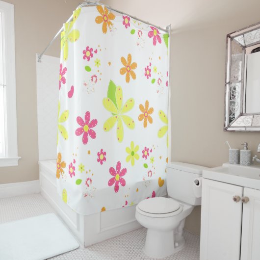 デイジーと水玉模様 シャワーカーテン (インサイチュ)