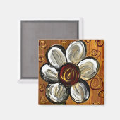 デイジーと渦巻き – マグネット (正面/裏面)