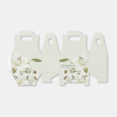 デイジーと白ライリーライトグリーン背景Fa フェイバーボックス (折り畳みなし)