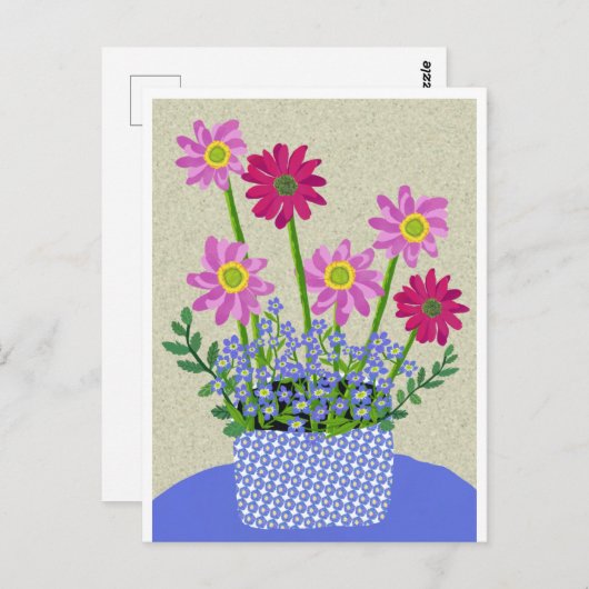 デイジーと私は忘れはがきではない ポストカード (正面/裏面)