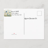 デイジーと色あせデニ素朴ム救の日付 案内ポストカード (裏面)