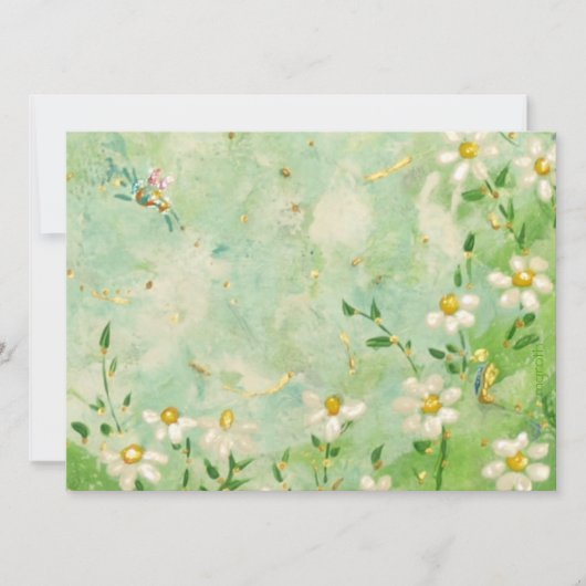 デイジーと蜂の招待 招待状 (正面)