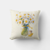 デイジーと蜂蜜 クッション (正面)