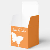 デイジーと蝶のオレンジ色の好意ボックス フェイバーボックス (オープン)