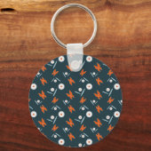 デイジーと蝶 キーホルダー (正面)