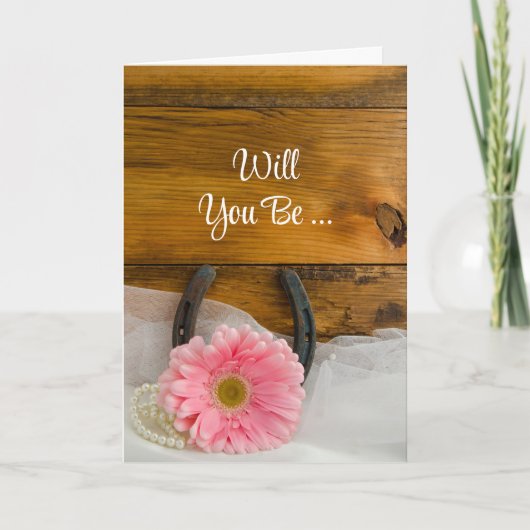 デイジーと蹄鉄で俺の花嫁になるぞ 招待状 (正面)