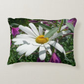 デイジーと雑草ワイルドフラワー アクセントクッション (裏面)