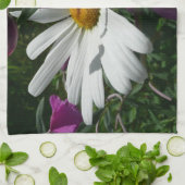 デイジーと雑草ワイルドフラワー キッチンタオル (折り畳み)