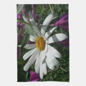 デイジーと雑草ワイルドフラワー キッチンタオル (縦)