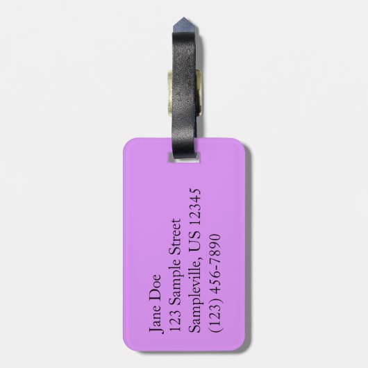 デイジーと雑草ワイルドフラワー ラゲッジタグ (裏面縦)