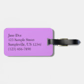 デイジーと雑草ワイルドフラワー ラゲッジタグ (裏面横)