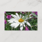 デイジーと雑草ワイルドフラワー 名刺 (裏面)