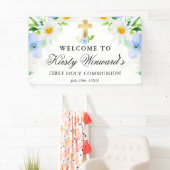 デイジーと青い花の聖餐式 横断幕 (インサイチュ)