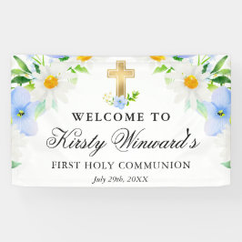 デイジーと青い花の聖餐式 横断幕