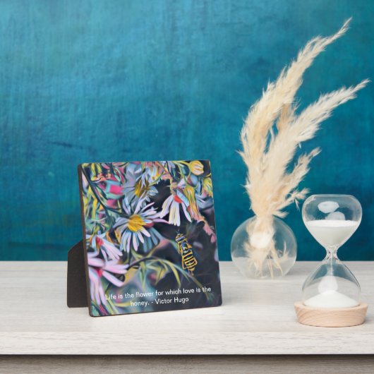 デイジーとBee 5 x 5 Tabletop Photo with Easel フォトプラーク (インサイチュ)