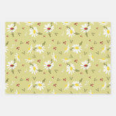 デイジーとLadybugsラップ紙 ラッピングペーパーシート (正面)