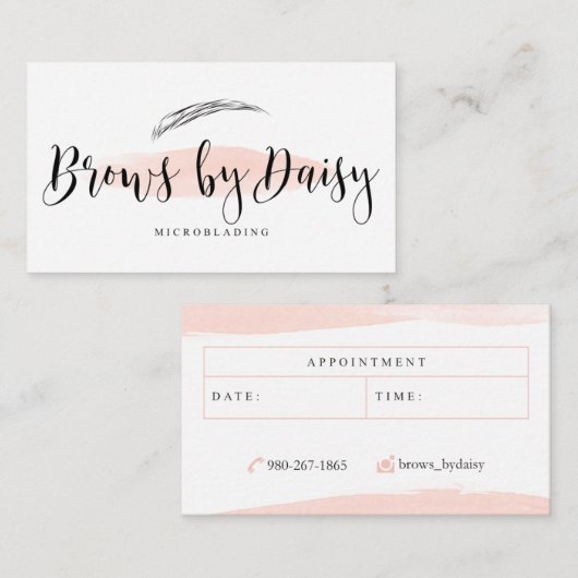 デイジーによる額 名刺 (正面/裏面)