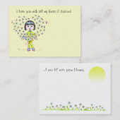 デイジーのお弁当箱愛ノート- コーリングカード (正面/裏面)