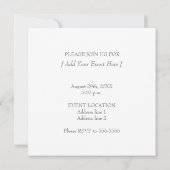 デイジーのすべての行事のイベントの招待状 招待状 (裏面)