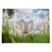デイジーのイースターのウサギ ラージペーパーバッグ (正面)