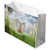 デイジーのイースターのウサギ ラージペーパーバッグ (裏面アングル)