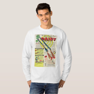 デイジーのエアライフルの1955年の広告の赤Ryder Tシャツ