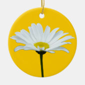 デイジーのオーナメントの花のクリスマスの装飾 セラミックオーナメント (正面)
