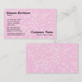 デイジーのカーペット – ピンク 名刺 (正面/裏面)