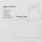 デイジーのカーペット – ライトグレーシャドウ 名刺 (正面/裏面)