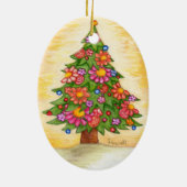 デイジーのクリスマスツリー セラミックオーナメント (裏面)
