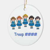 デイジーのグループ セラミックオーナメント (左)