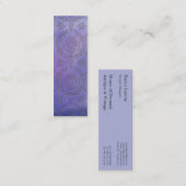 デイジーのダマスク織、エンボス スキニー名刺 (正面/裏面)